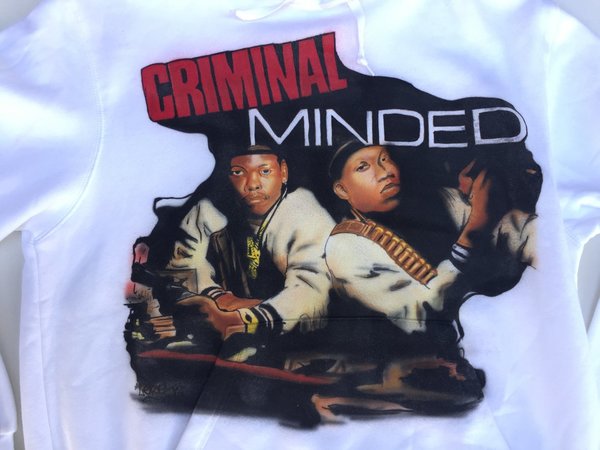 Criminal Minded (KRS 1 BDP) Airbrush Sweater custom made