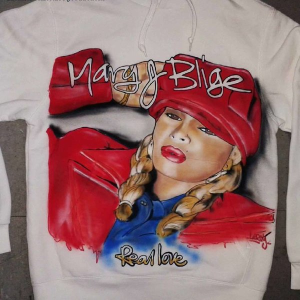 Mary J Blige - Airbrush Hoody custom made