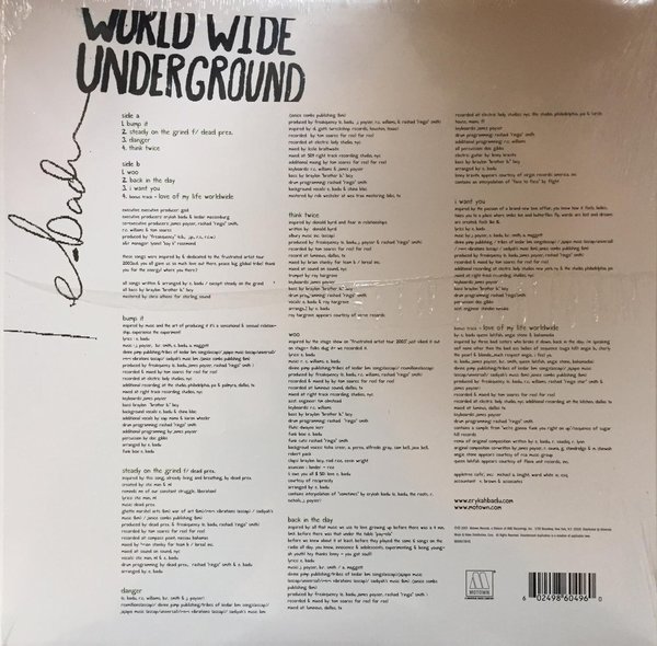 Erykah Badu ‎– Worldwide Underground (LP Album)