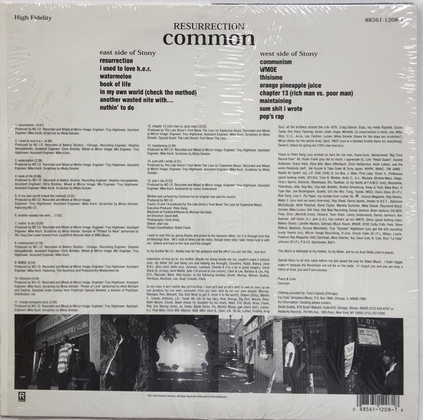 Common ‎– Resurrection (LP Album)