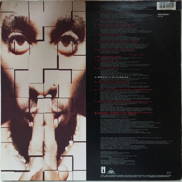 2Pac - Strictly 4 My N.I.G.G.A.Z (LP Album)