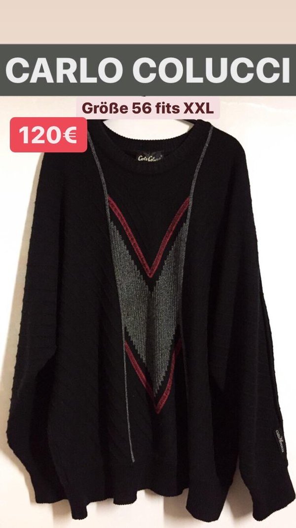 Carlo Colucci Sweater - Größe 56 fits XXL